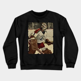 Denis Herron - Kansas City Scouts, 1975 Crewneck Sweatshirt